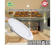 Đèn Led downlight âm trần siêu mỏng 15W