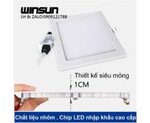 Đèn âm trần siêu mỏng vuông MB018 15W Winsun