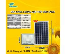 Đèn pha led ngoài trời, Đèn năng lượng mặt trời 100W