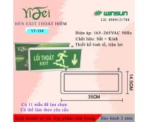 Đèn EXIT, Đèn thoát hiểm,Chỉ lối thoát 2 mặt Yifei (YF-208 Winsun )