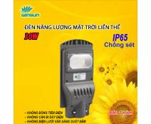 Đèn Năng Lượng Mặt Trời Liền Thể Chống Nước IP 67 30W