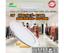 Đèn Led downlight âm trần siêu mỏng 18W