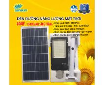 Đèn Đường Năng Lượng Mặt Trời Siêu Sáng IP67 chống thấm nước 400W