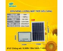 Đèn pha led ngoài trời, Đèn năng lượng mặt trời 50W