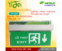 Đèn Yifei EXIT, đèn thoát hiểm,chỉ lối thoát YF-1067 2 mặt Winsun