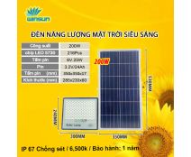 Đèn pha led ngoài trời, Đèn năng lượng mặt trời 200W